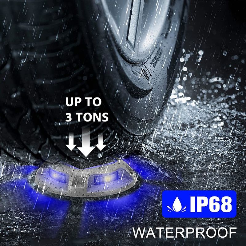 20 ルメンス 太陽光デッキライト IP67 防水と 6000K 日光警報