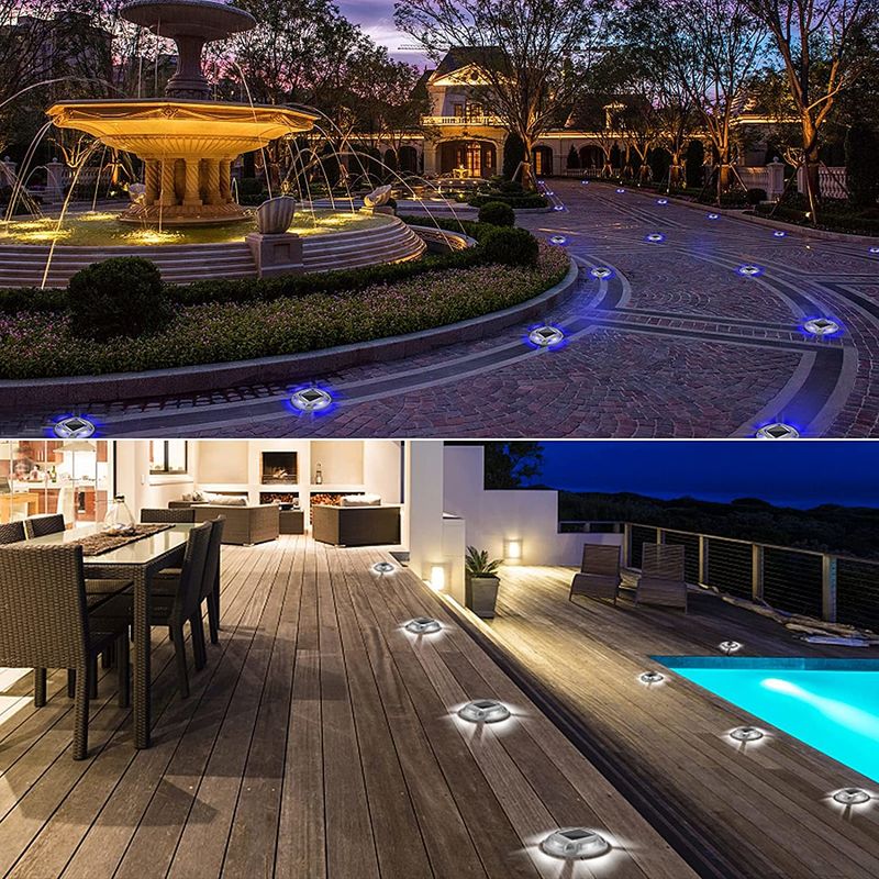 太陽光デッキライト 6000K 日光警告 8pcs LED と 110 * 22.5MM 外出用サイズ