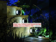 高視力と遠距離視力を確保するための丸い太陽光発電の道路標識